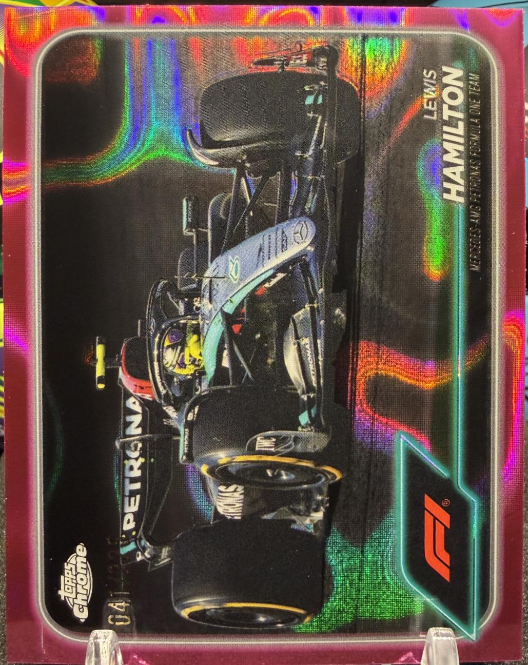 Lewis Hamilton [Pink RayWave Refractor] #78