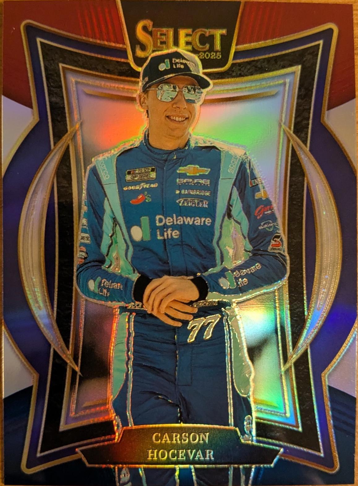 Carson Hocevar [Red Blue Prizm] #75