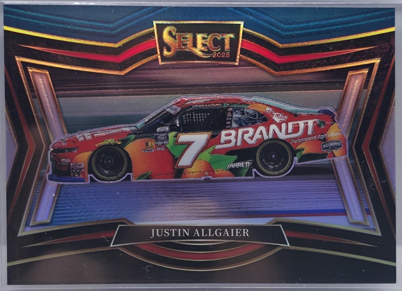 Justin Allgaier [Black Blue Prizm] #183