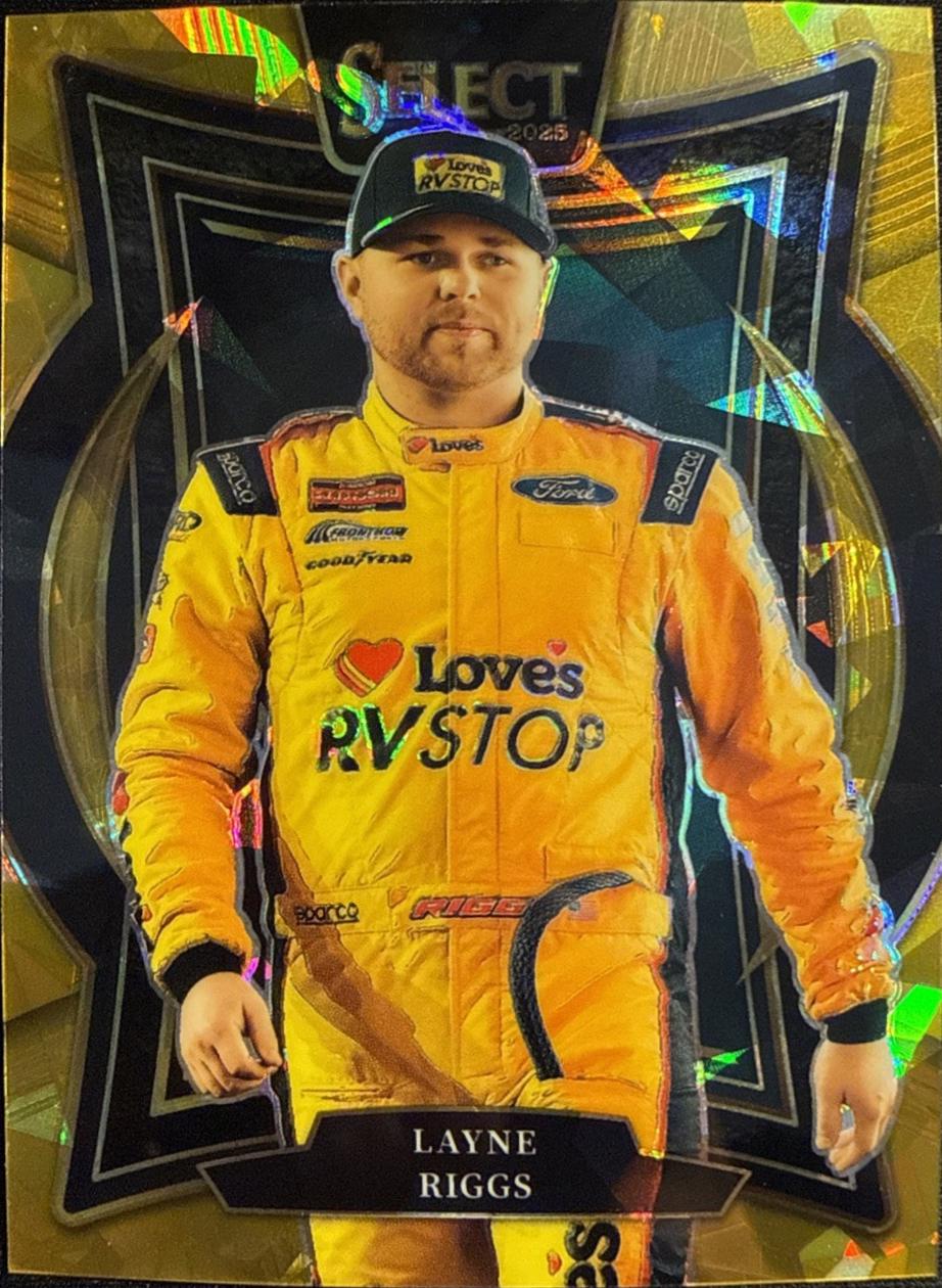 Layne Riggs [Gold Ice Prizm] #9
