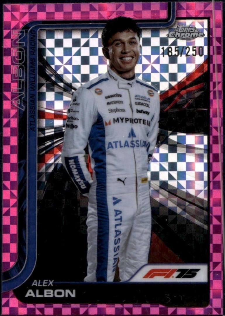 Alex Albon [Pink Checker Flag Refractor] #17