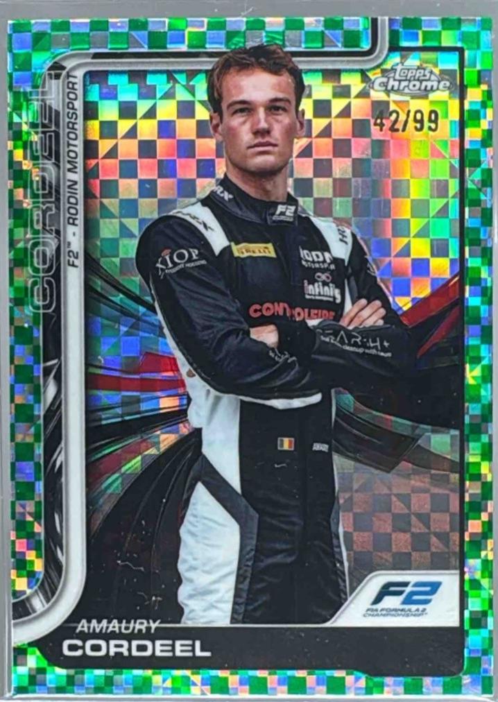 Amaury Cordeel [Green Checker Flag Refractor] #36