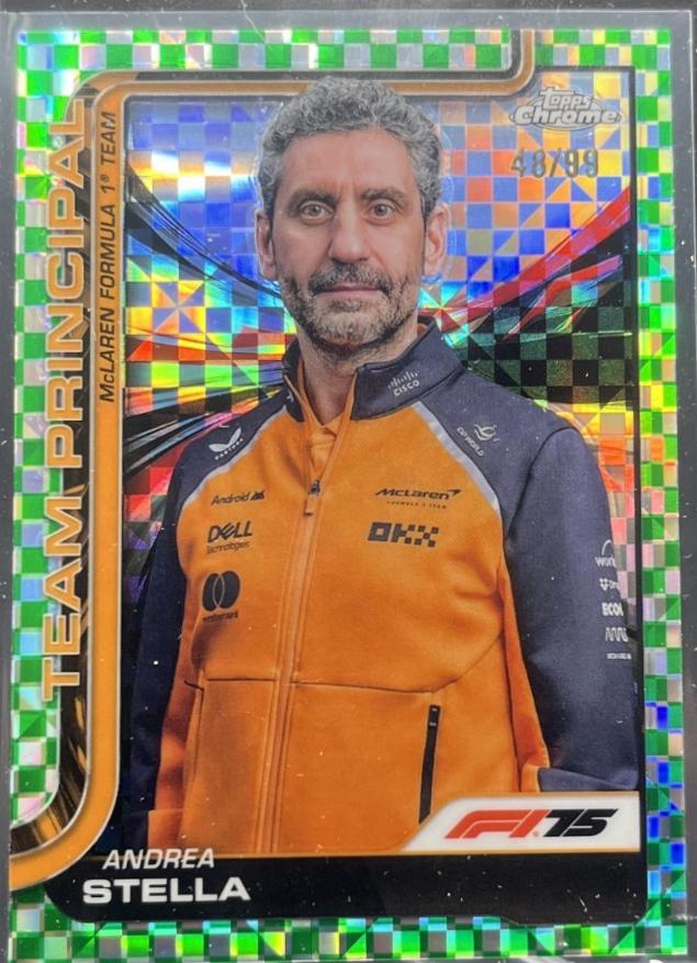 Andrea Stella [Green Checker Flag Refractor] #194
