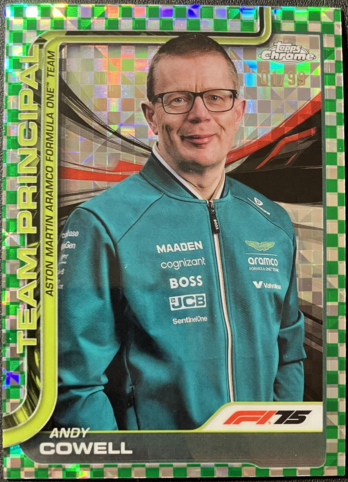 Andy Cowell [Green Checker Flag Refractor] #196