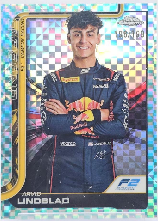 Arvid Lindblad [Aqua Checker Flag Refractor] #23