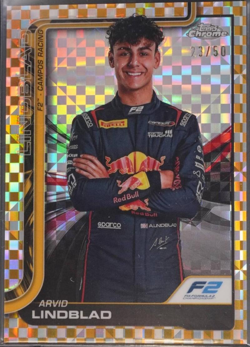 Arvid Lindblad [Gold Checker Flag Refractor] #23