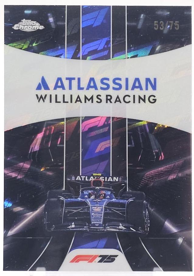 Atlassian Williams Racing [75th Anniversary Refractor] #182