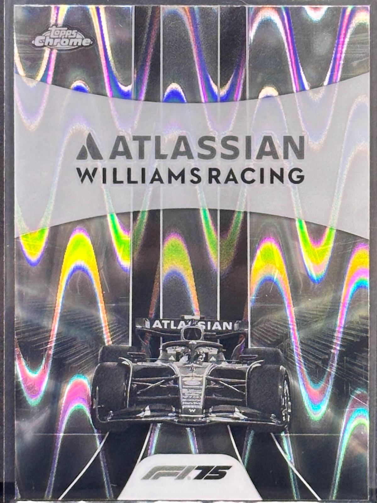 Atlassian Williams Racing [Black White RayWave Refractor] #182