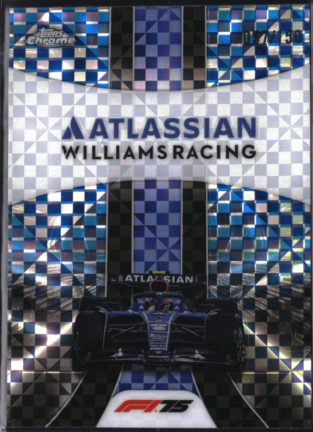 Atlassian Williams Racing [Blue Checker Flag Refractor] #182