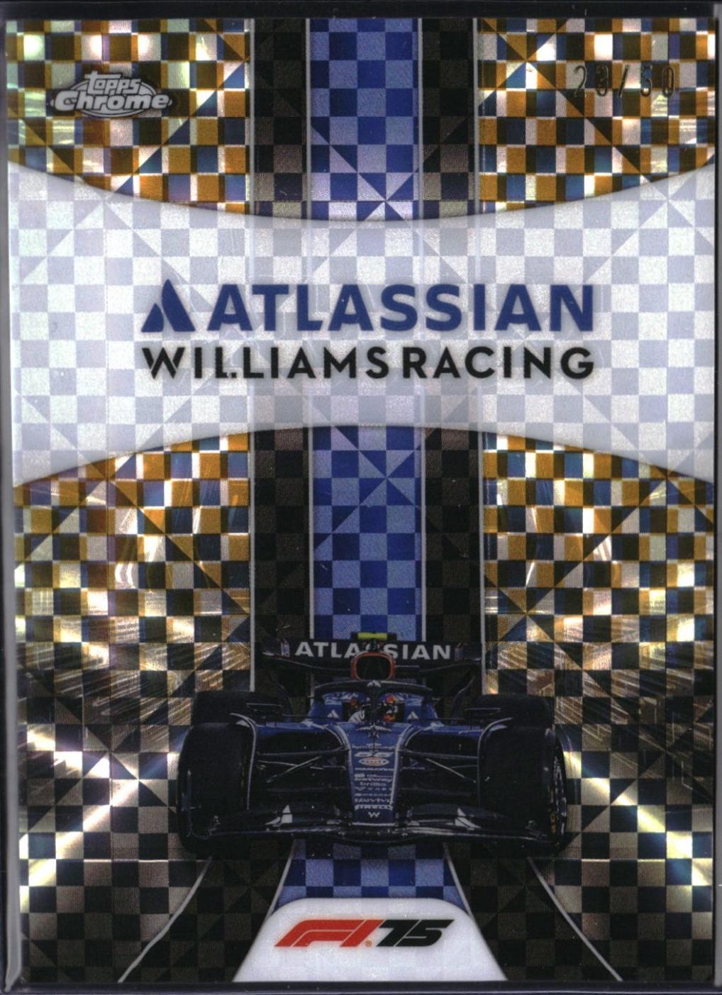 Atlassian Williams Racing [Gold Checker Flag Refractor] #182
