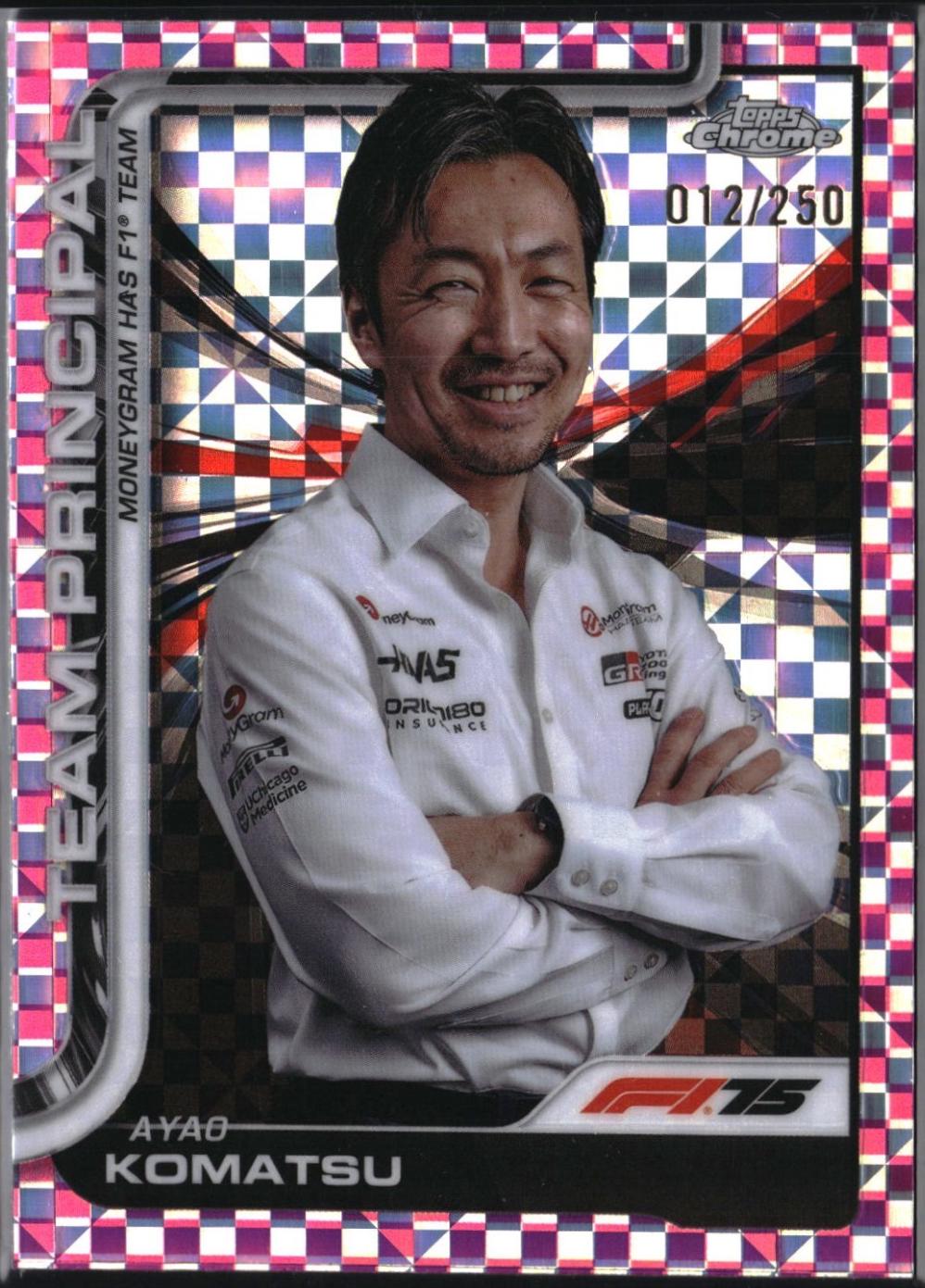 Ayao Komatsu [Pink Checker Flag Refractor] #198