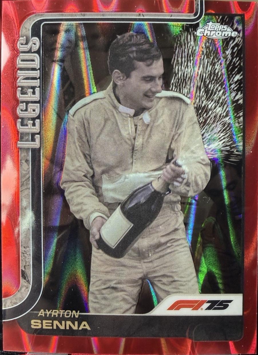 Ayrton Senna [Red RayWave Refractor] #162