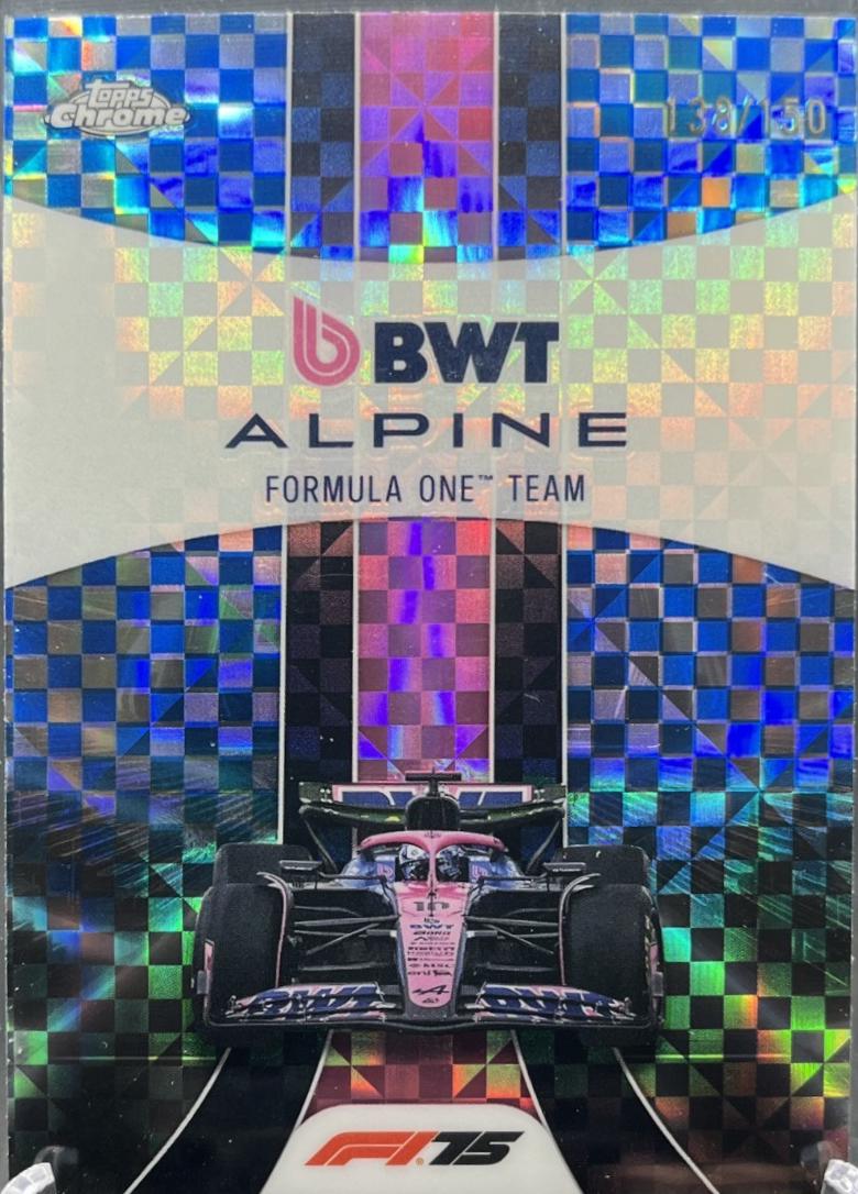 BWT Alpine F1 Team [Blue Checker Flag Refractor] #181