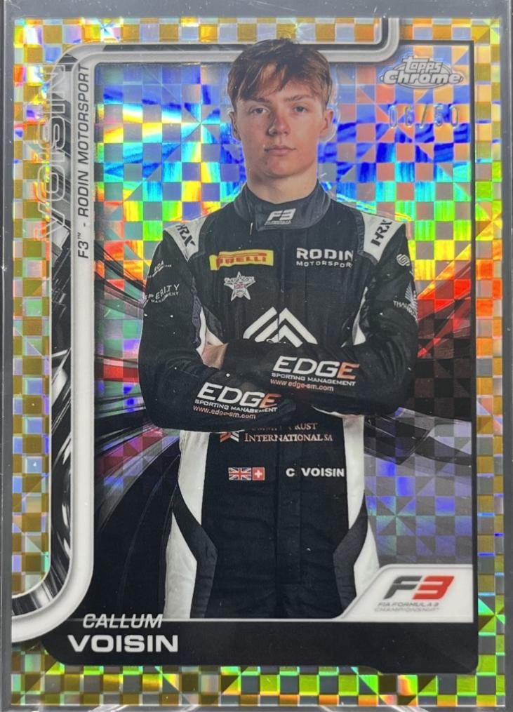 Callum Voisin [Gold Checker Flag Refractor] #67