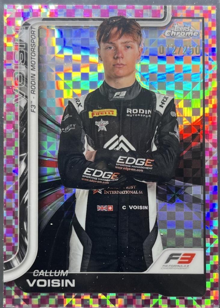 Callum Voisin [Pink Checker Flag Refractor] #67
