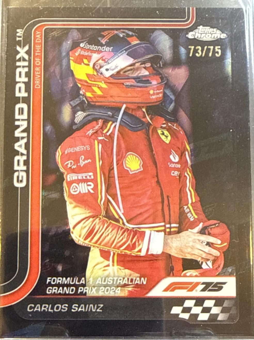 Carlos Sainz [75th Anniversary Refractor] #124