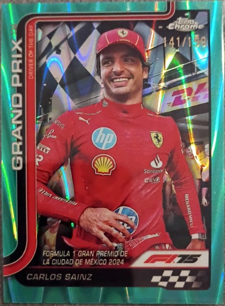 Carlos Sainz [Aqua Raywave Refractor] #141