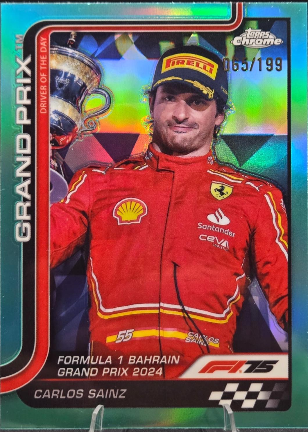 Carlos Sainz [Aqua Refractor] #122
