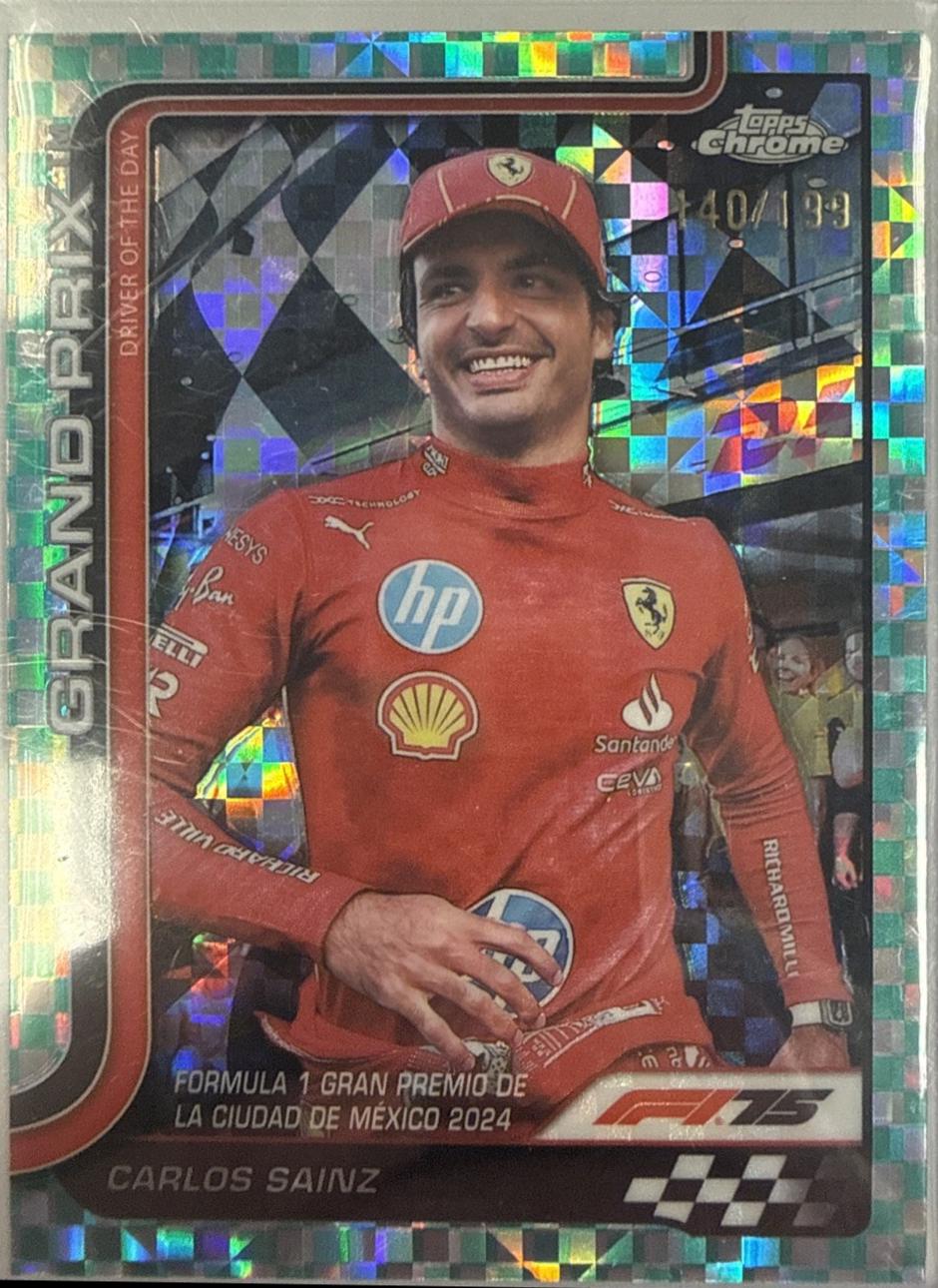 Carlos Sainz [Aqua Refractor] #141