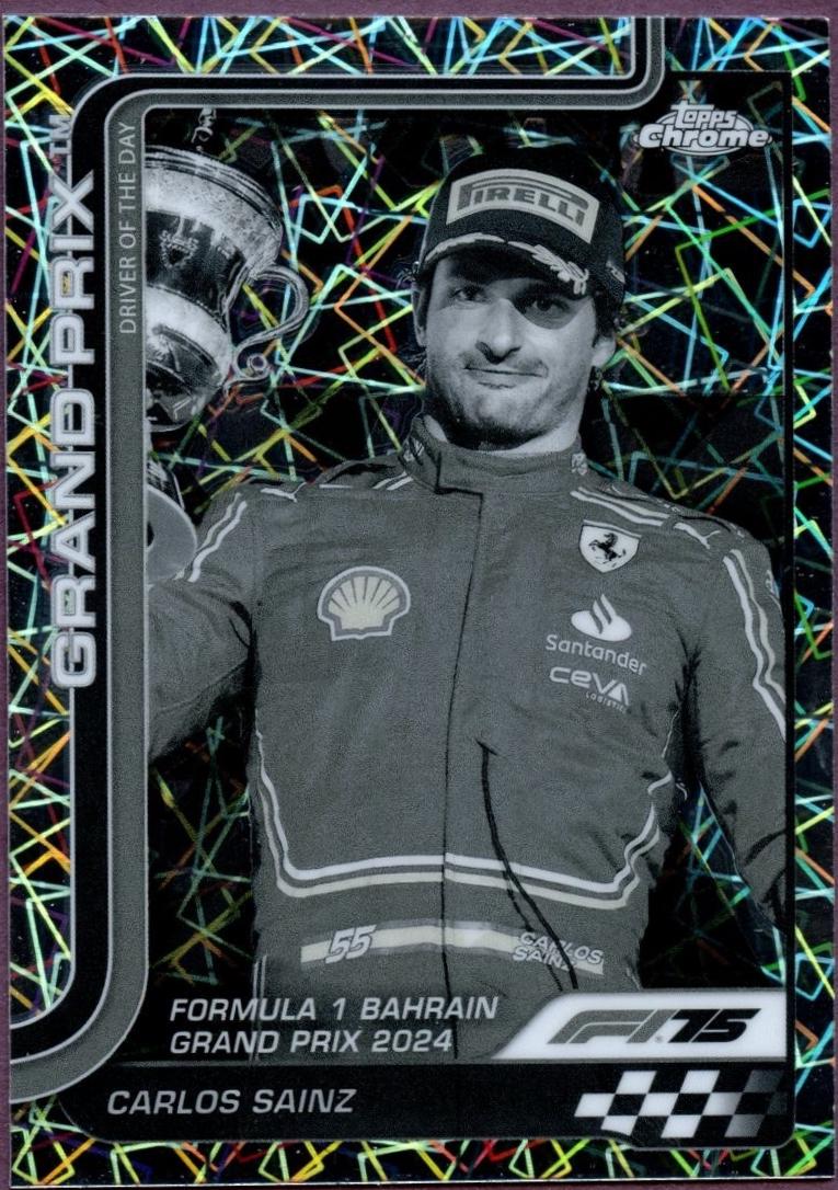 Carlos Sainz [Black White Lazer Refractor] #122