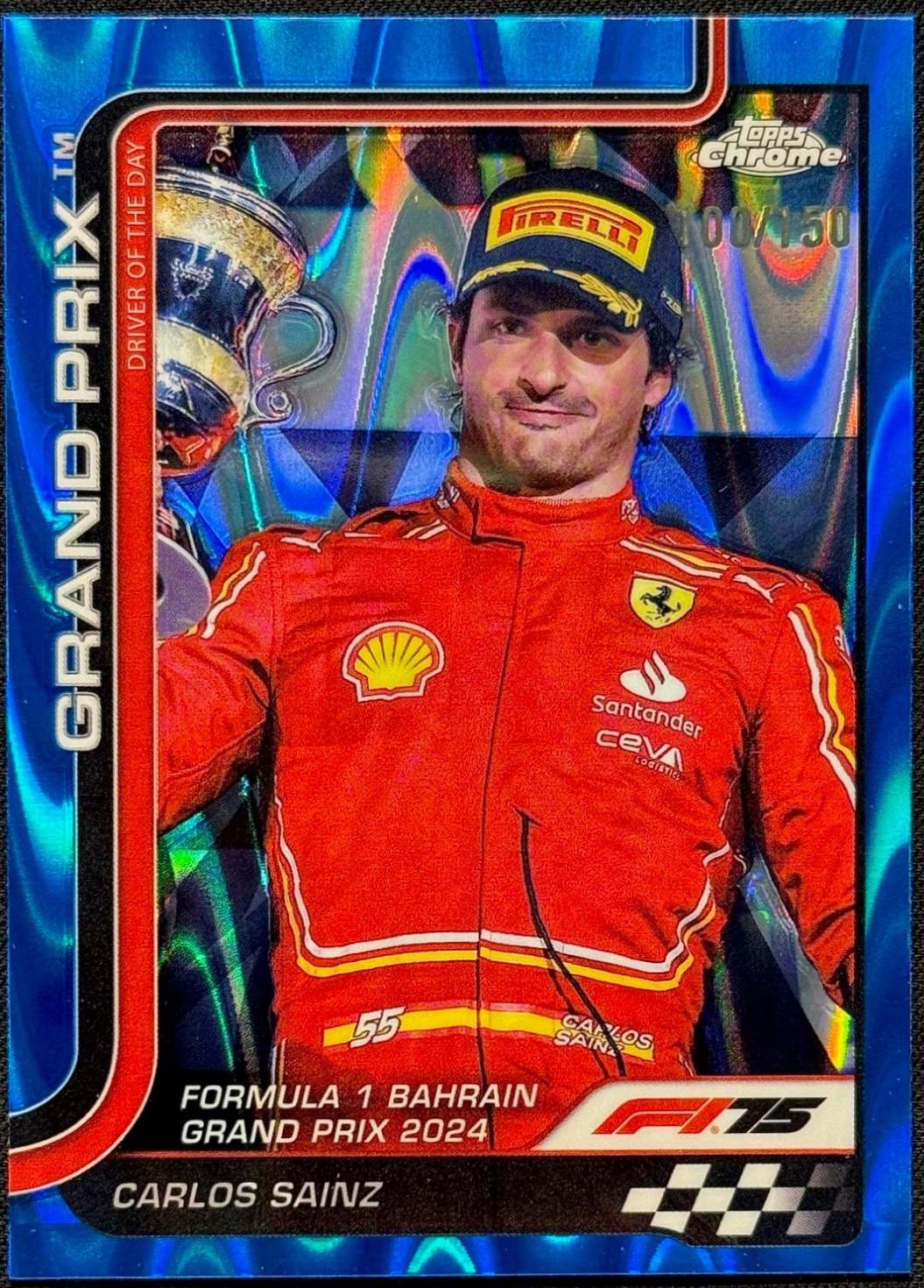 Carlos Sainz [Blue RayWave Refractor] #122