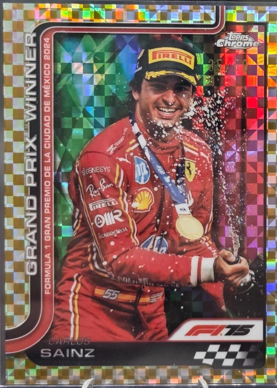 Carlos Sainz [Gold Checker Flag Refractor] #112