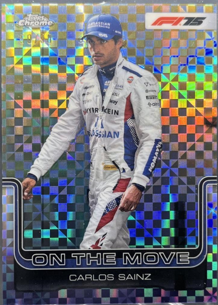 Carlos Sainz [Gold Checker Flag Refractor] #189