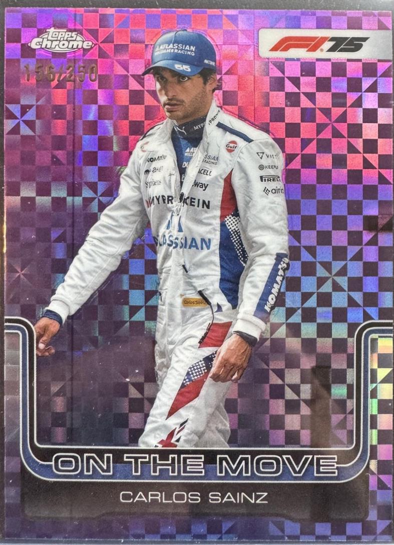 Carlos Sainz [Pink Checker Flag Refractor] #189