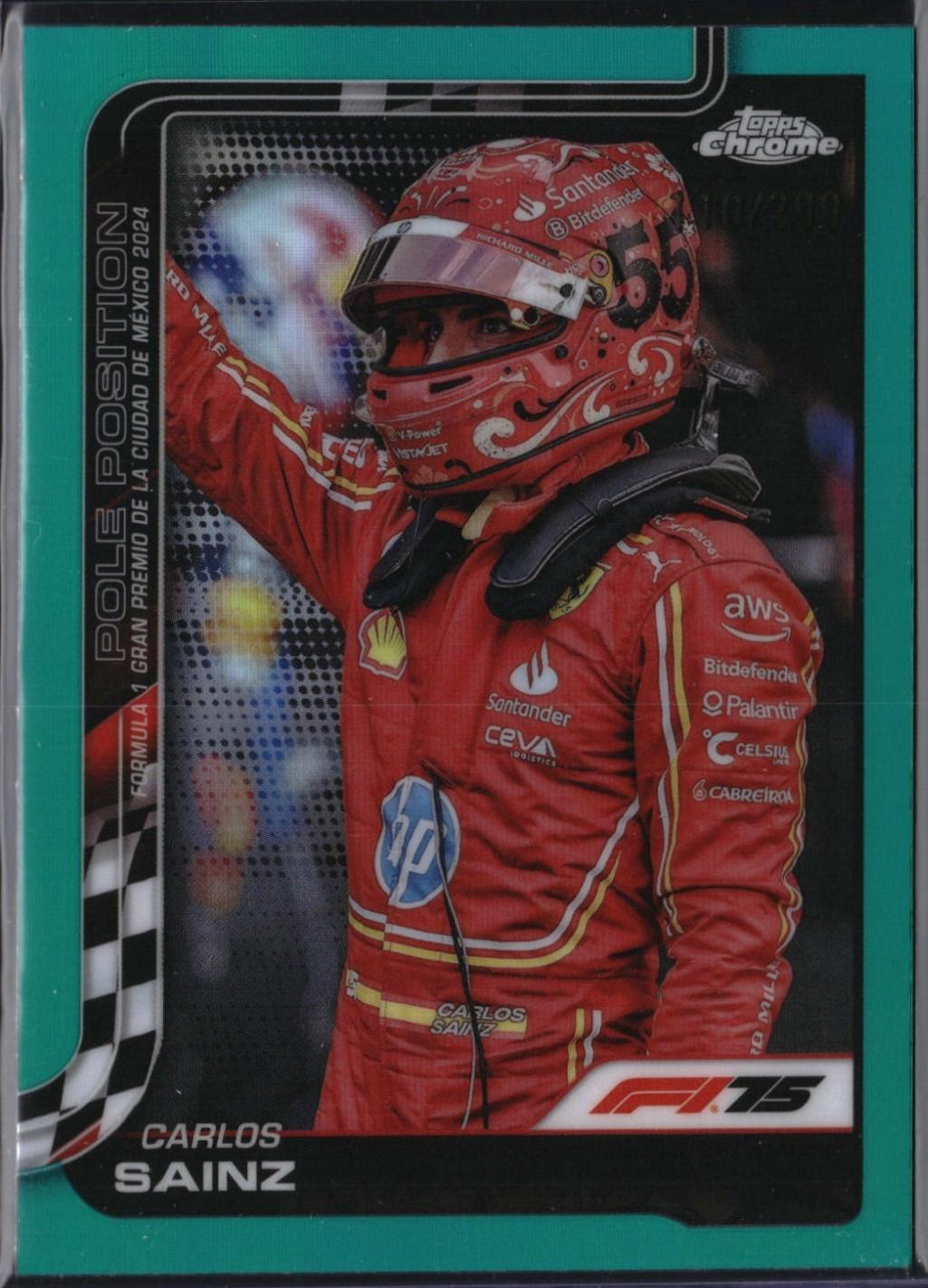 Carlos Sainz [Teal Refractor] #121