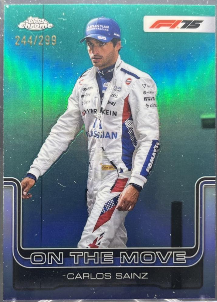 Carlos Sainz [Teal Refractor] #189