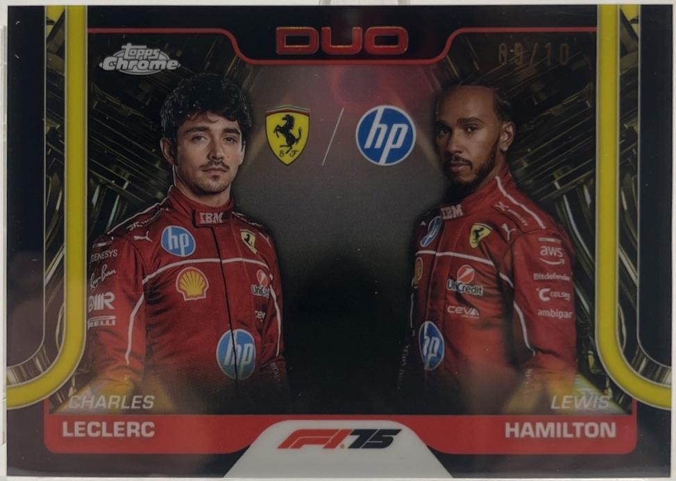 Charles Leclerc / Lewis Hamilton [Black Refractor] #165