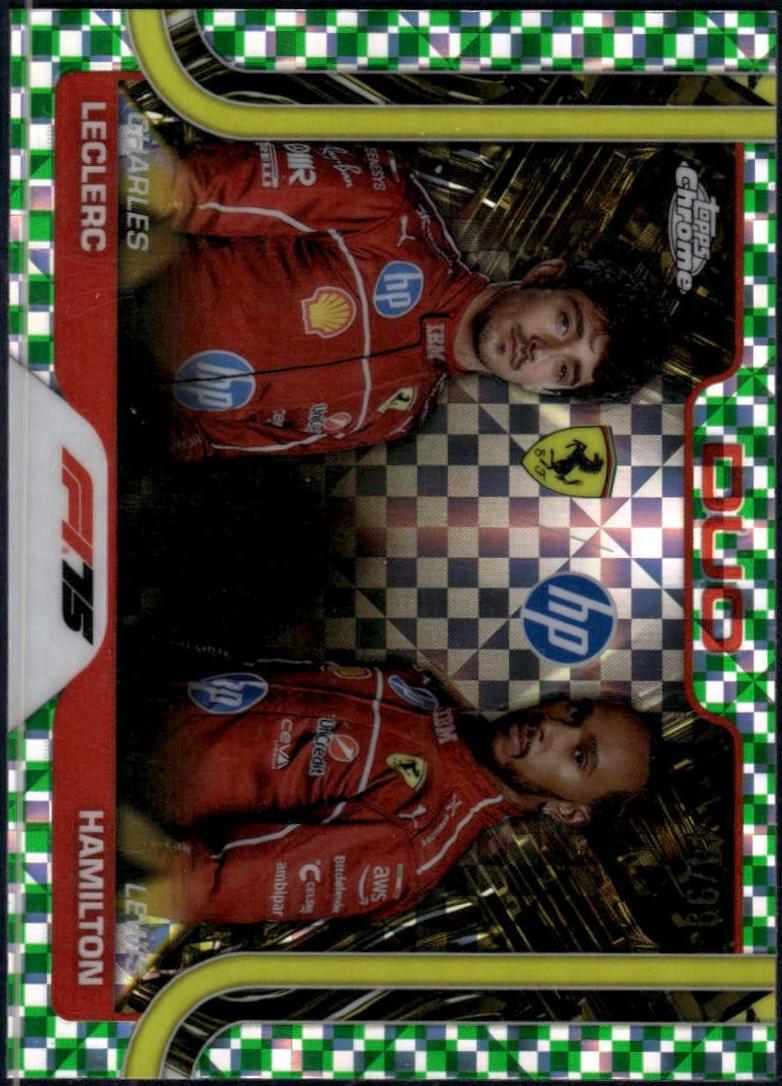 Charles Leclerc / Lewis Hamilton [Green Checker Flag Refractor] #165