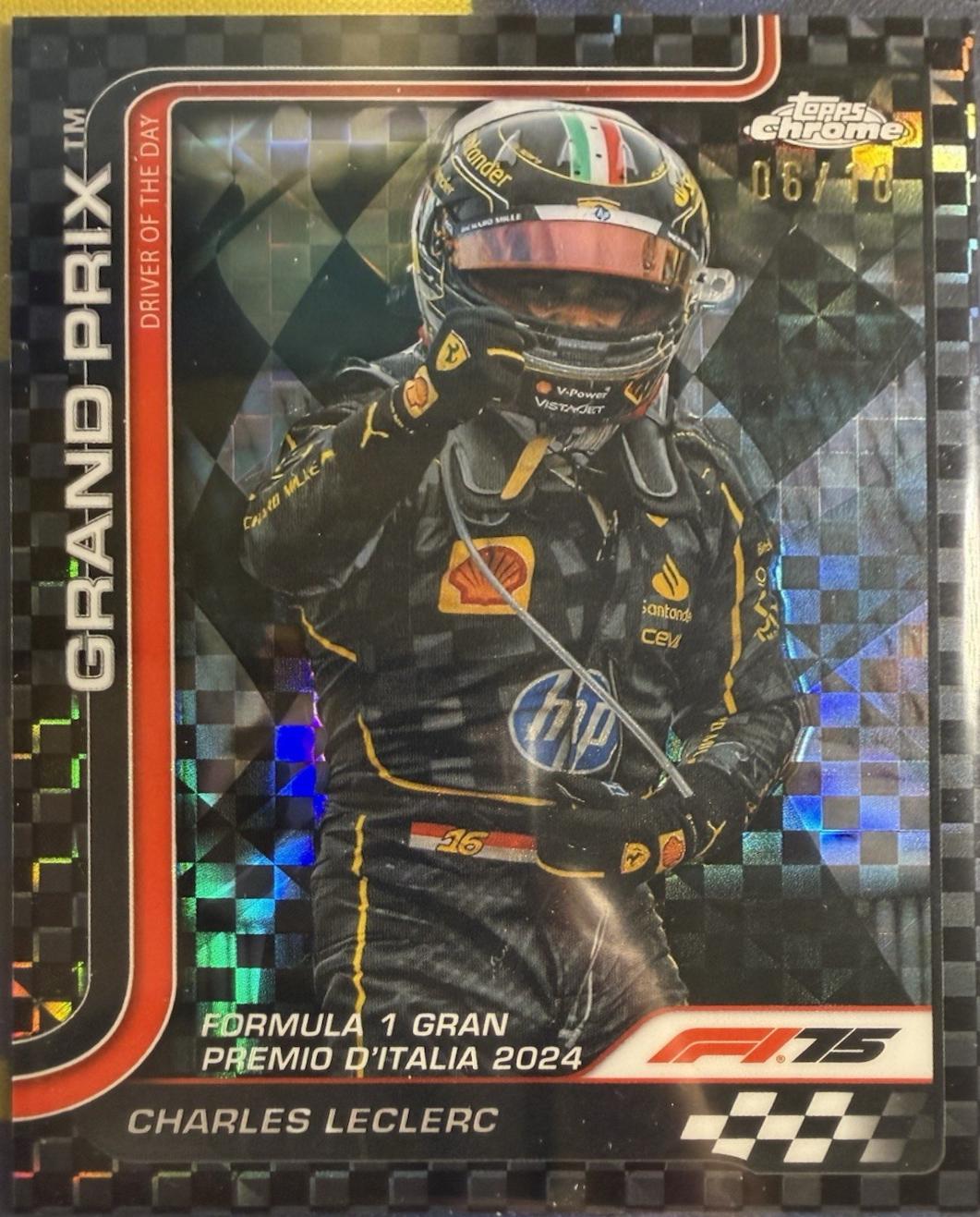 Charles Leclerc [Black Checker Flag Refractor] #137