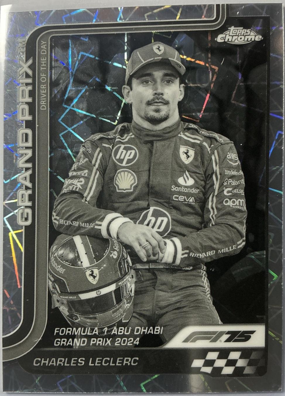 Charles Leclerc [Black White Lazer Refractor] #145