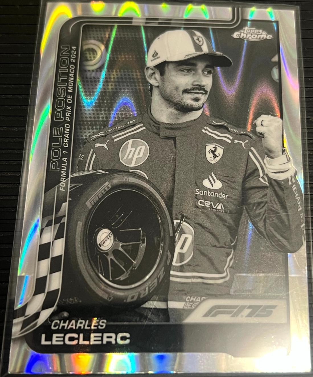 Charles Leclerc [Black White RayWave Refractor] #118