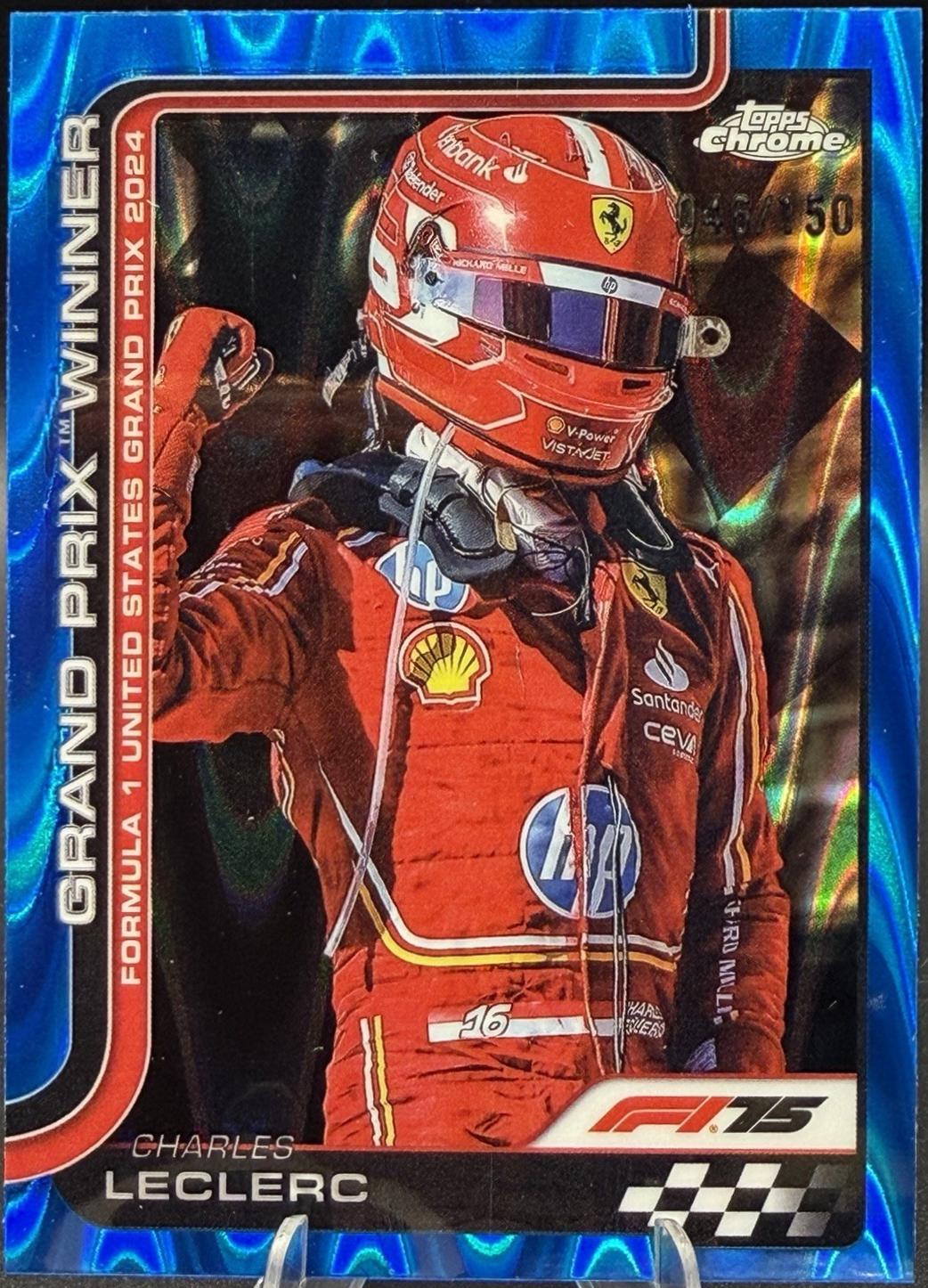 Charles Leclerc [Blue RayWave Refractor] #111