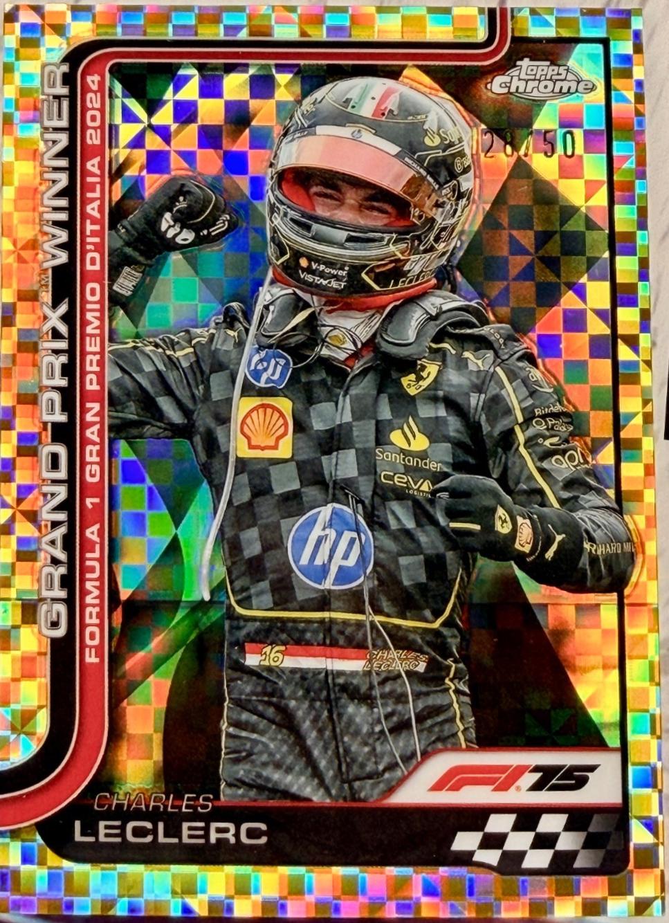 Charles Leclerc [Gold Checker Flag Refractor] #108