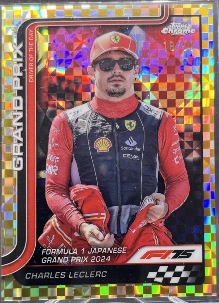 Charles Leclerc [Gold Checker Flag Refractor] #125
