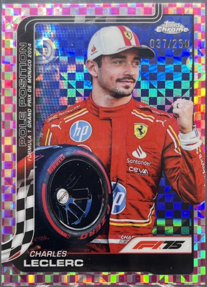 Charles Leclerc [Pink Checker Flag Refractor] #118