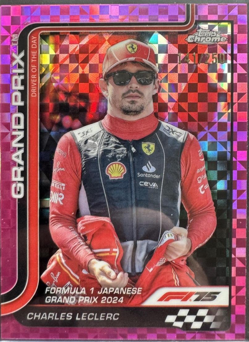 Charles Leclerc [Pink Checker Flag Refractor] #125