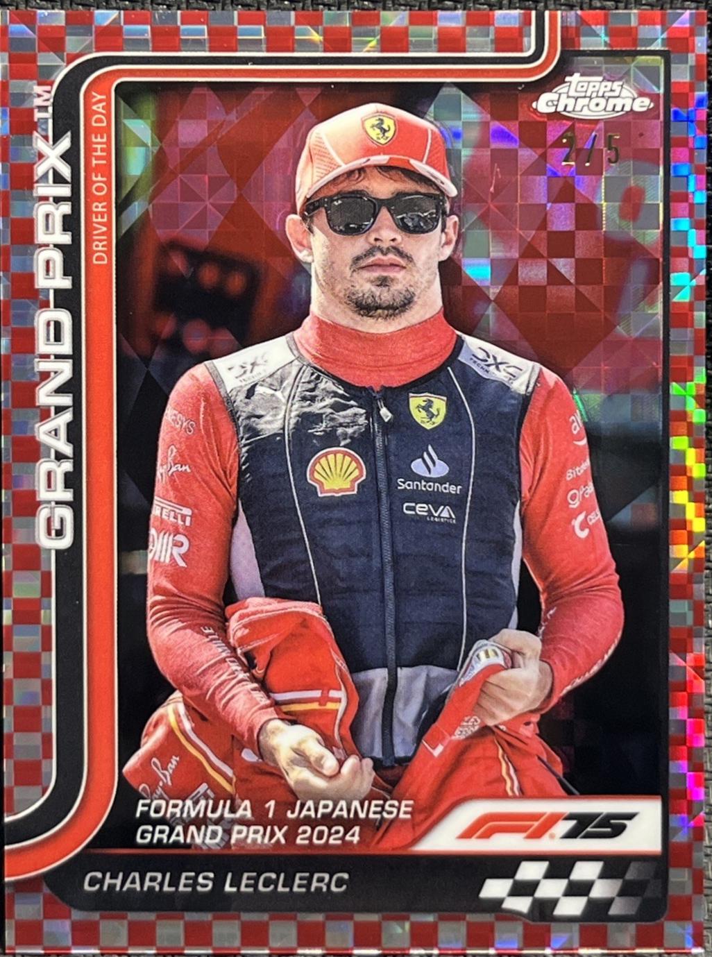 Charles Leclerc [Red Checker Flag Refractor] #125