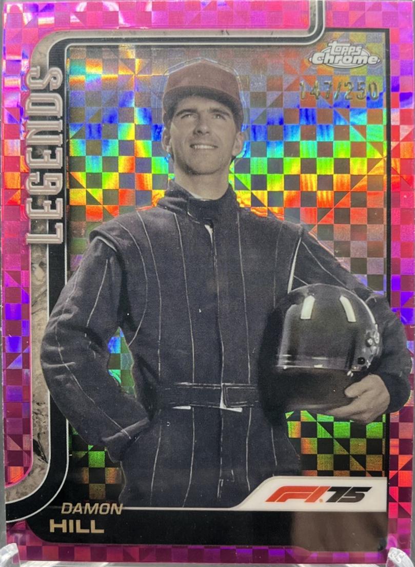 Damon Hill [Pink Checker Flag Refractor] #150