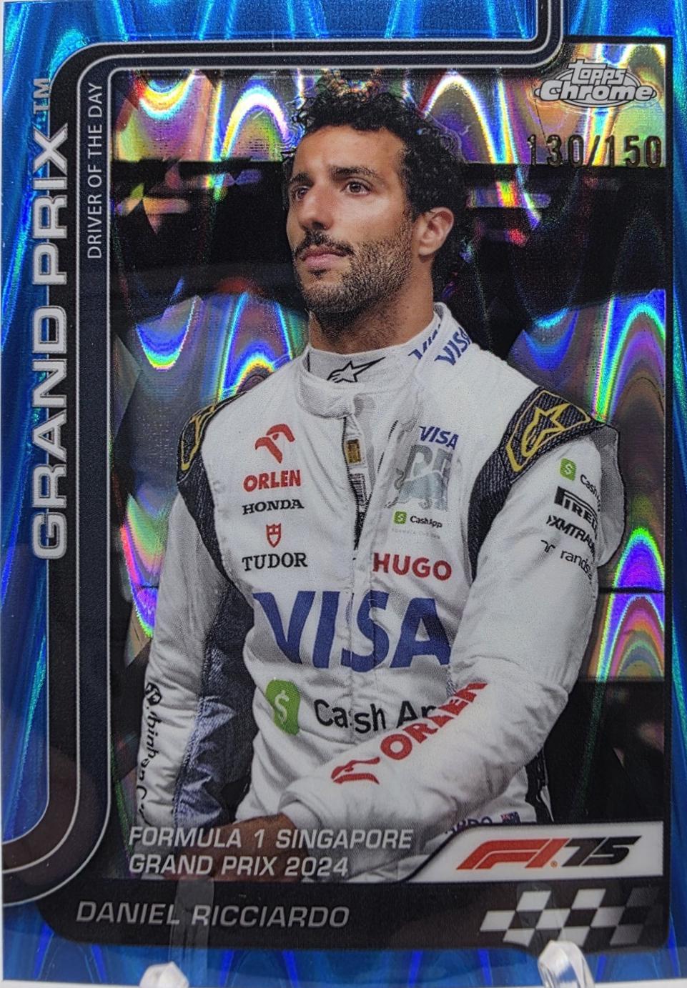 Daniel Ricciardo [Blue RayWave Refractor] #139