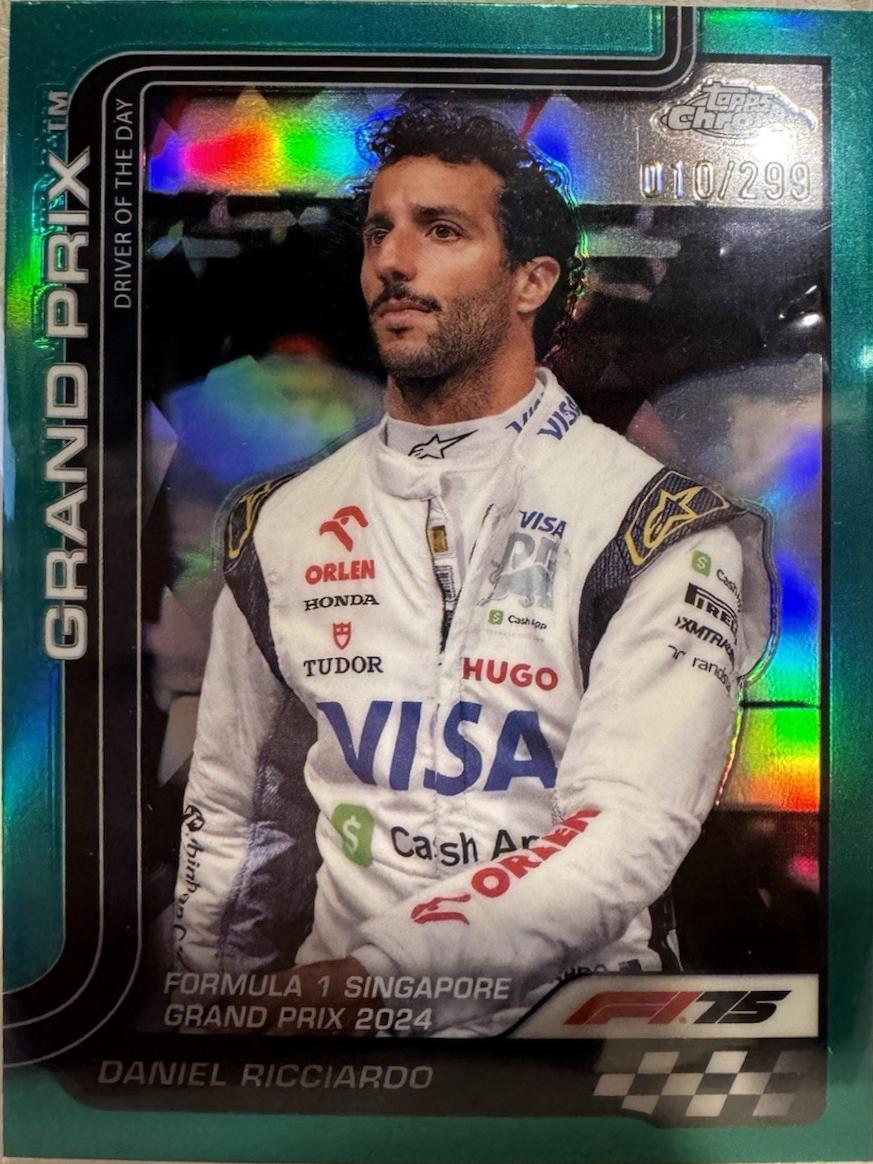 Daniel Ricciardo [Teal Refractor] #139