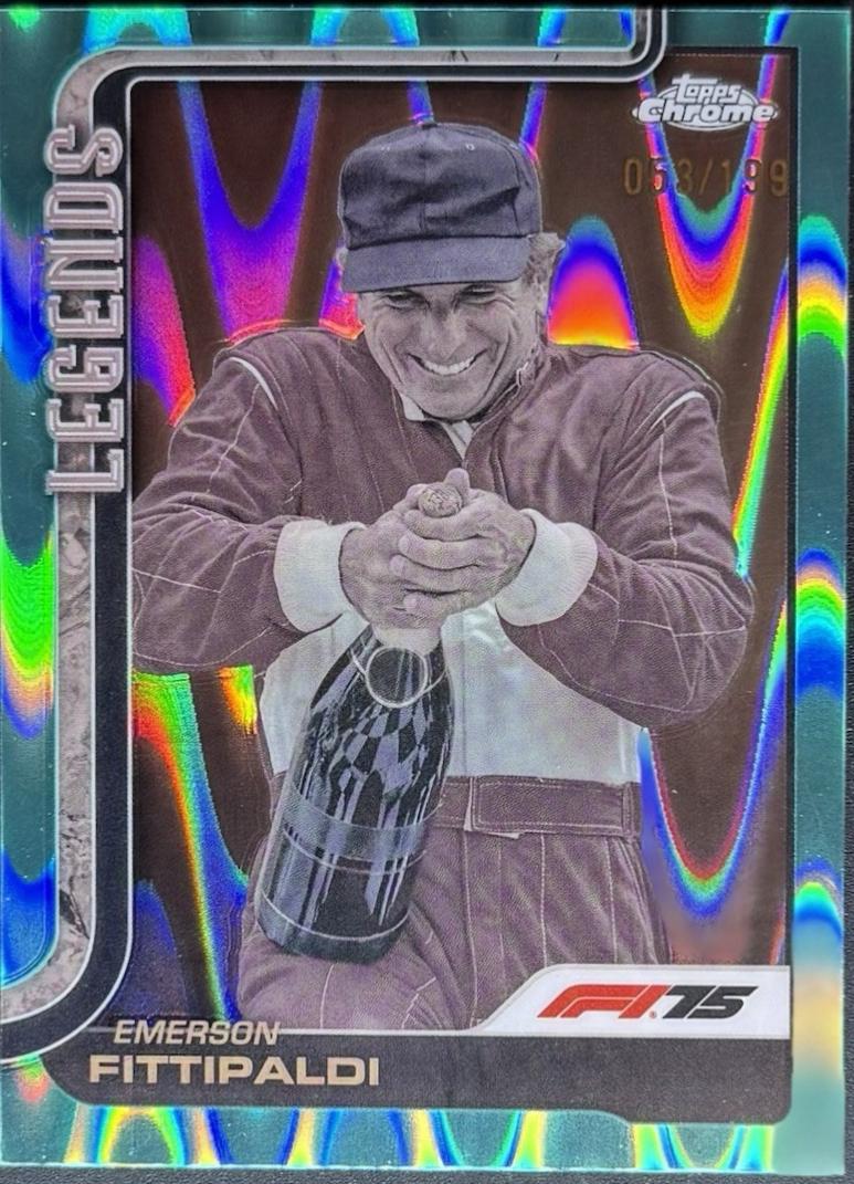 Emerson Fittipaldi [Aqua Raywave Refractor] #152