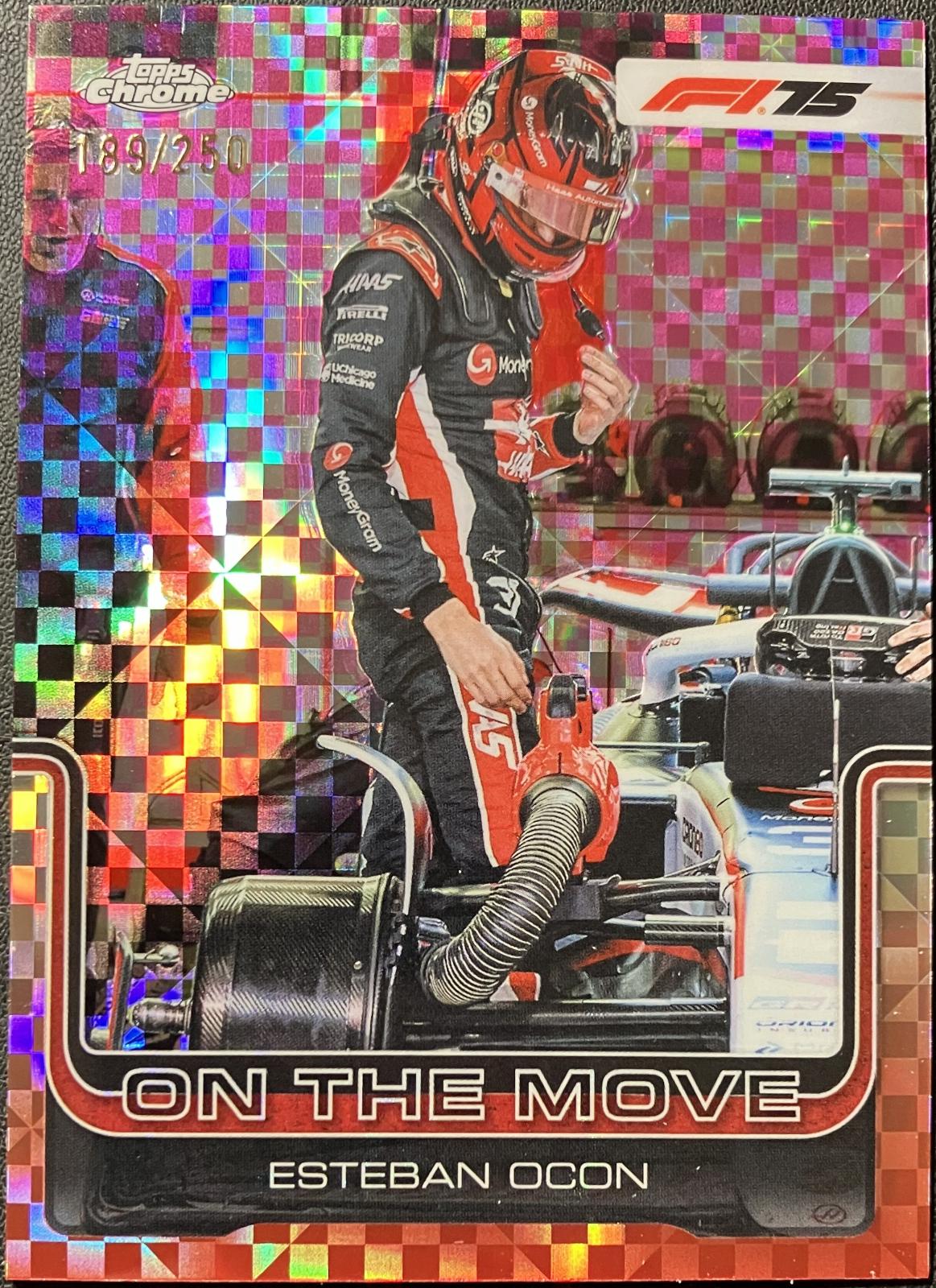 Esteban Ocon [Pink Checker Flag Refractor] #190