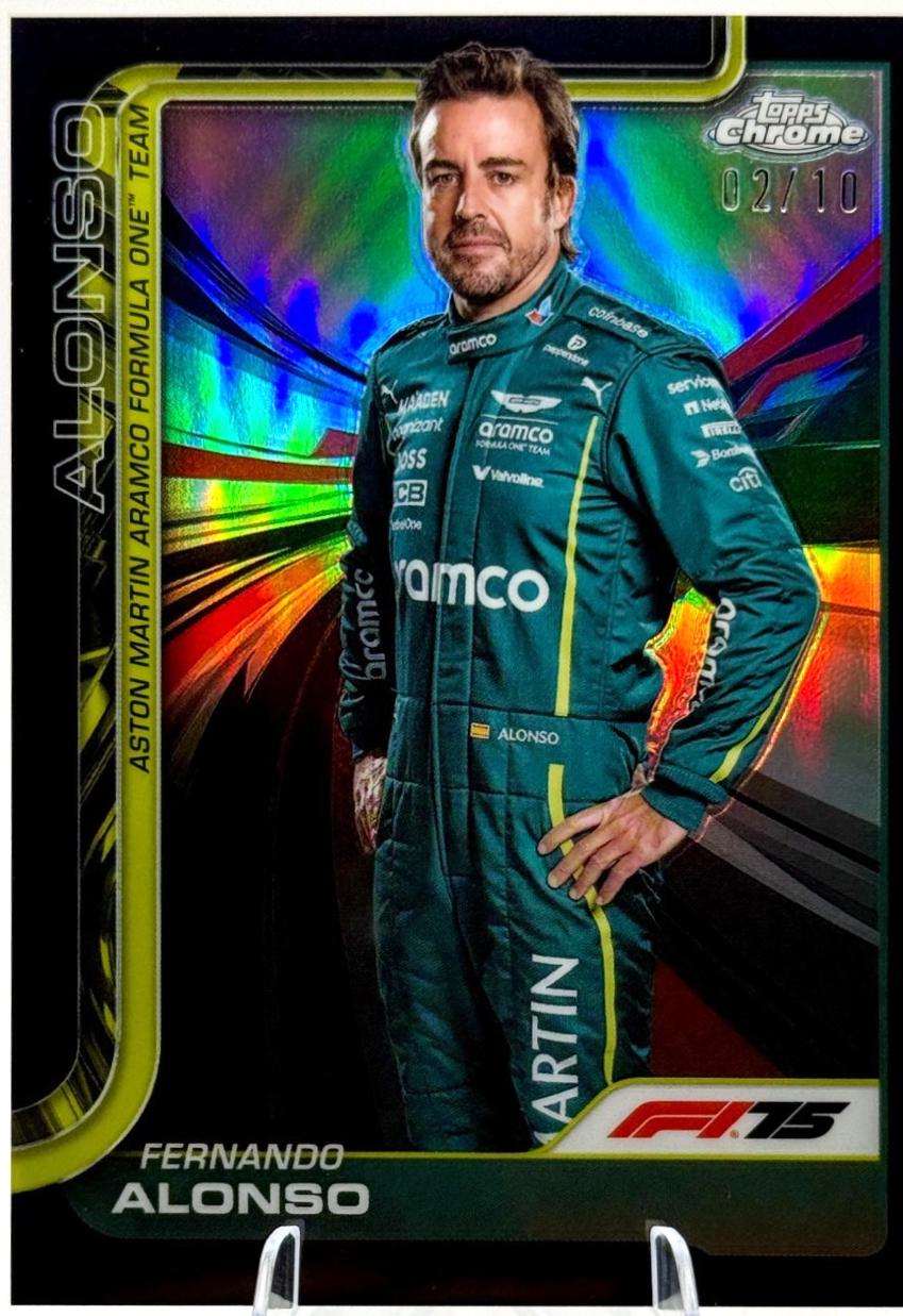 Fernando Alonso [Black Refractor] #9