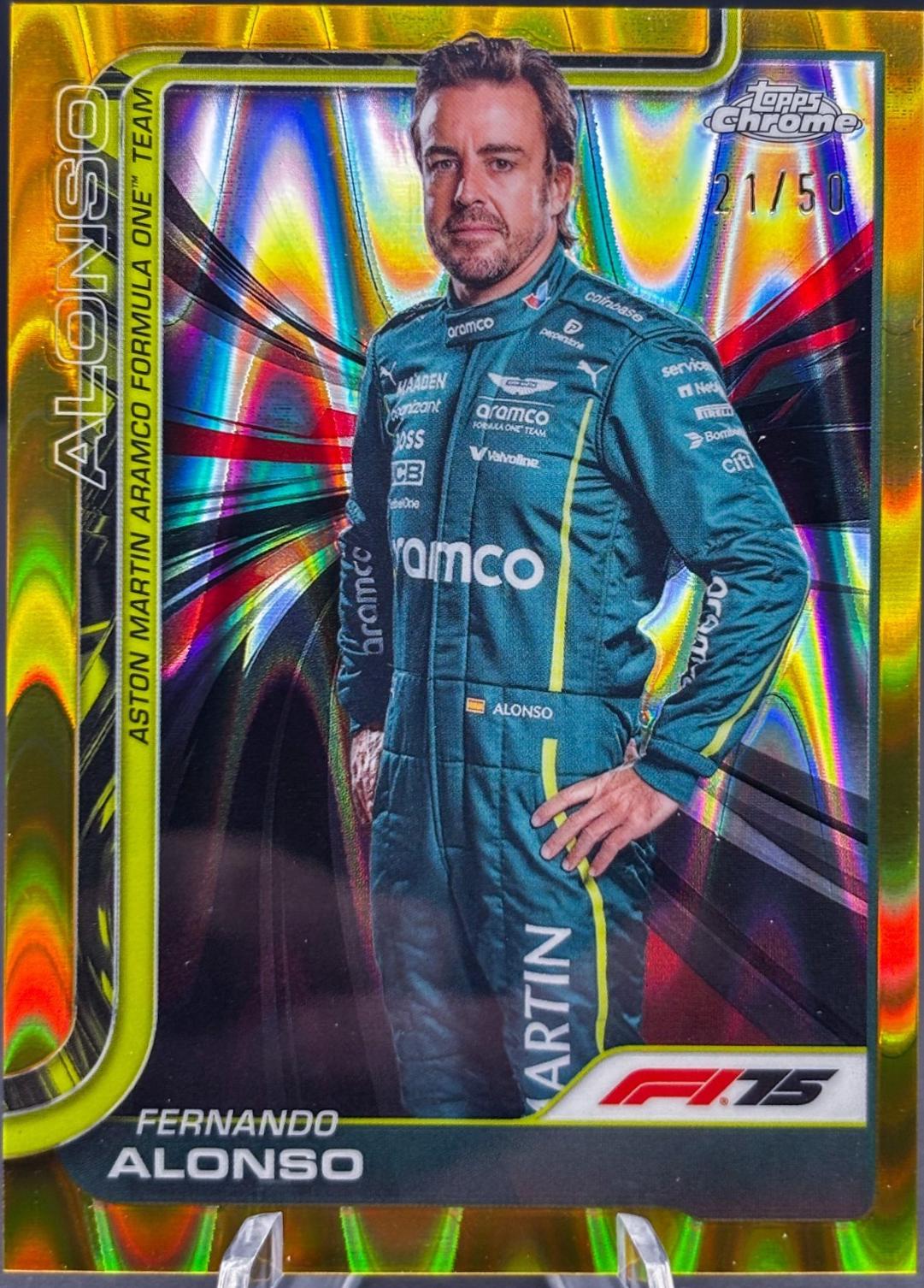 Fernando Alonso [Gold RayWave Refractor] #9