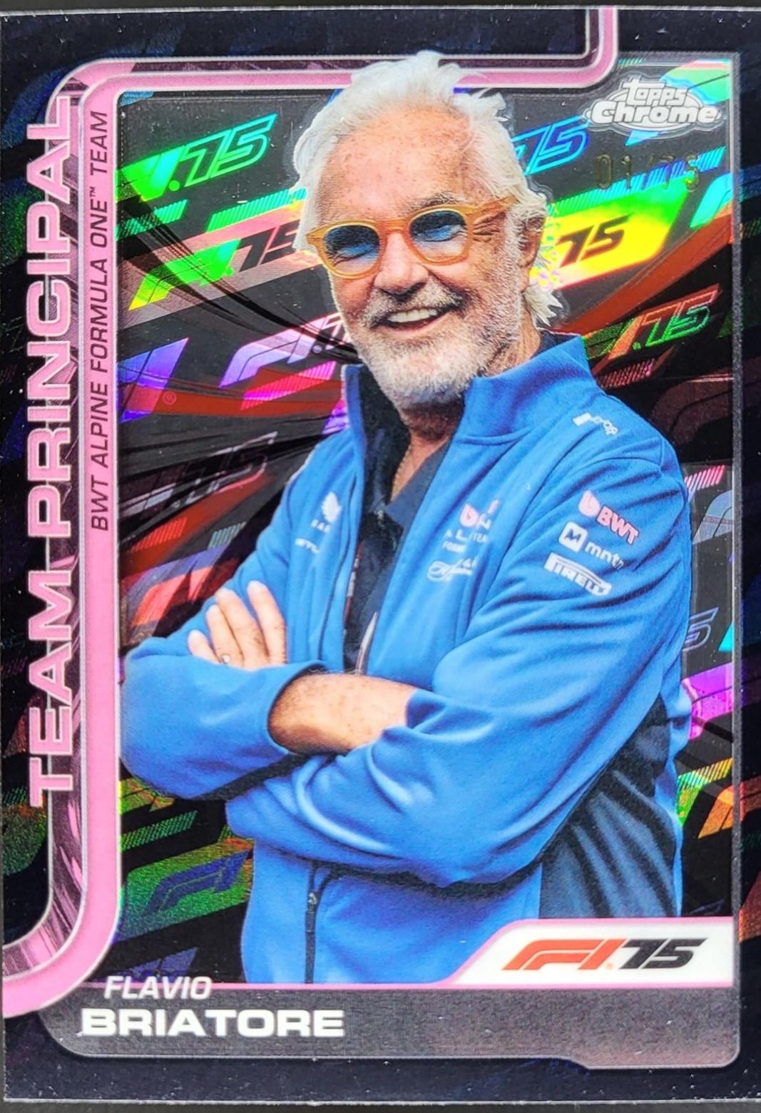 Flavio Briatore [75th Anniversary Refractor] #199