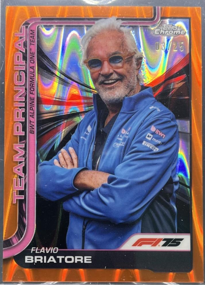 Flavio Briatore [Orange RayWave Refractor] #199